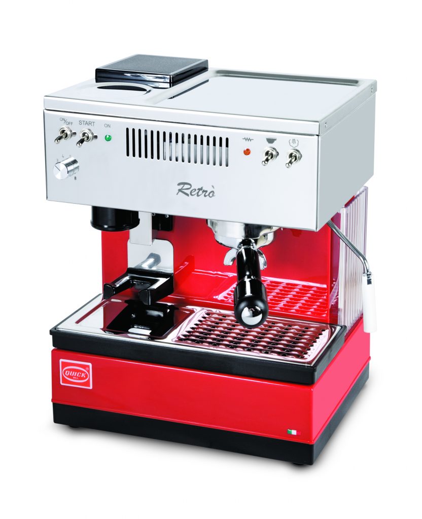 Quick Mill 0835 Retro Espressomaschine Rot