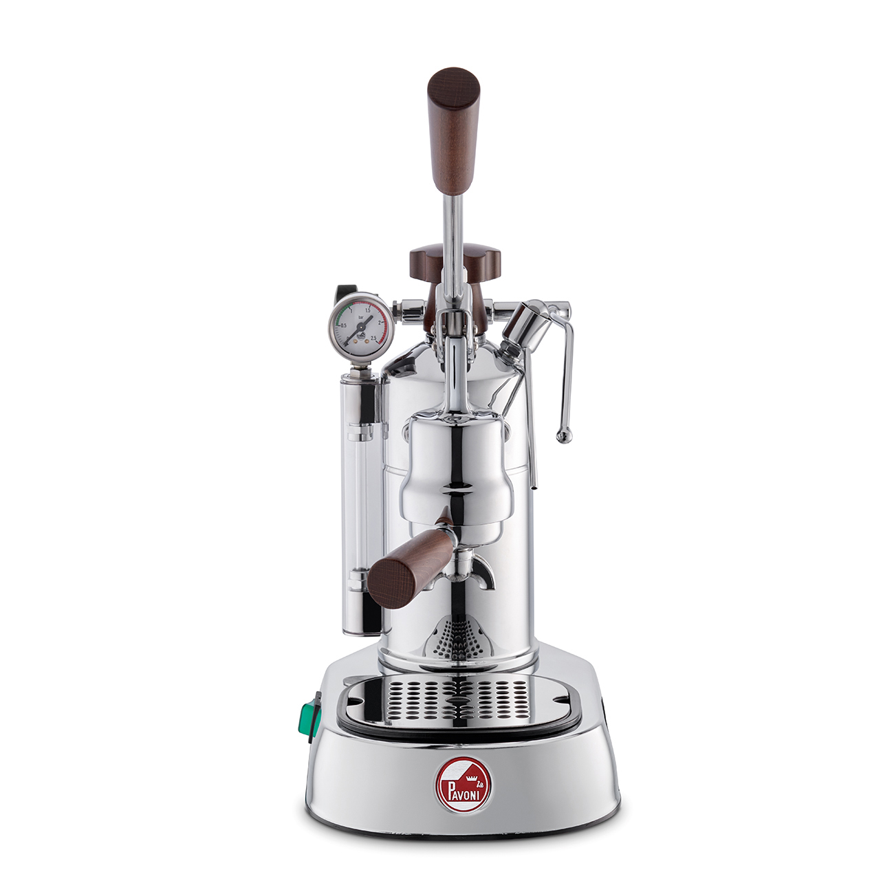 La Pavoni Professional Lusso Espressomaschine mit Holzgriffen
