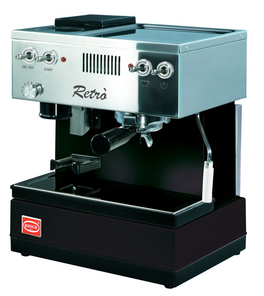 Quick Mill 0835 Retro Espressomaschine Schwarz